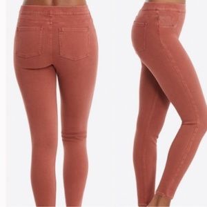 Spanx denim rust/orange women’s XS skinny jeans leggings